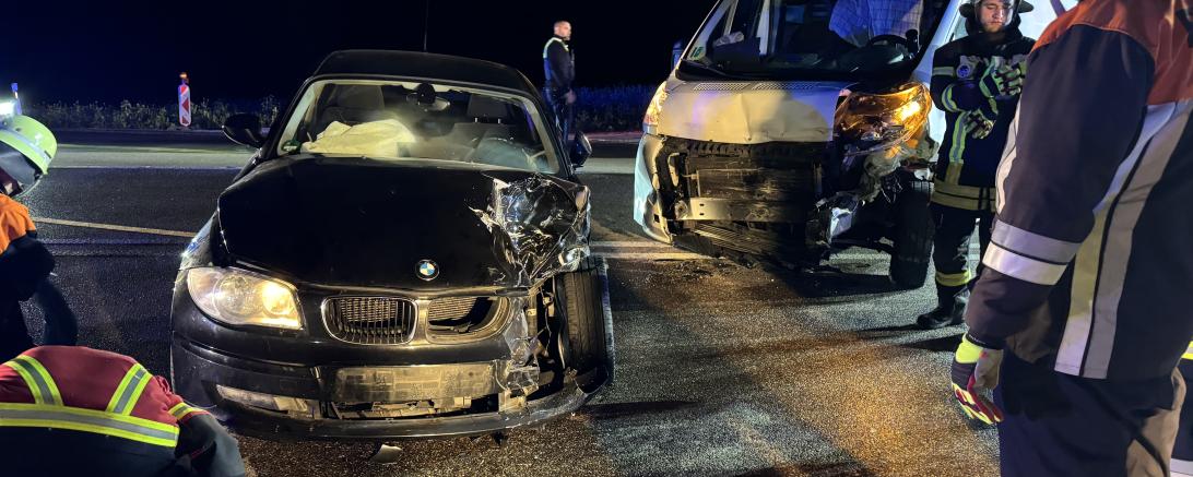 Unfall auf der B25 am 29.09.2024. 