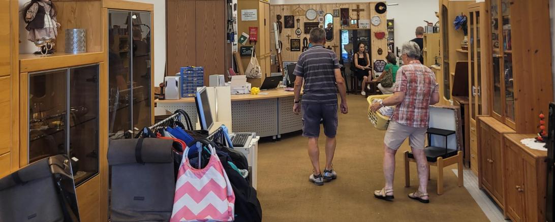 Das Bild zeigt die Nördlinger Möbelfundgrube. 