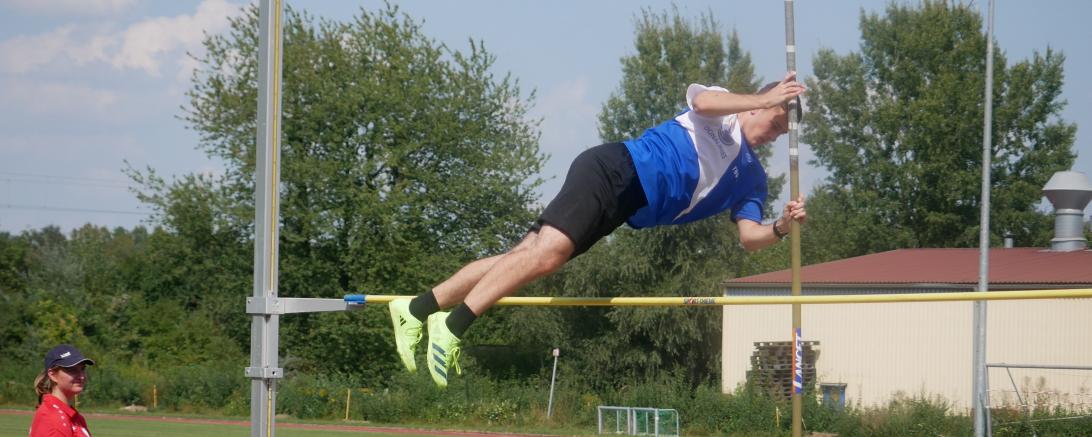 Jonas Schöniger bei seiner Anfangshöhe.