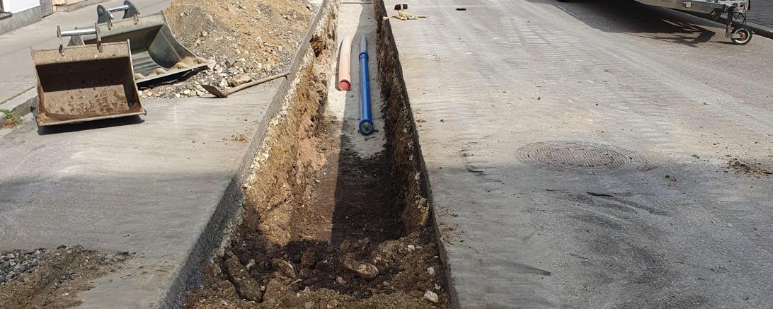 Baumaßnahme Deininger Straße