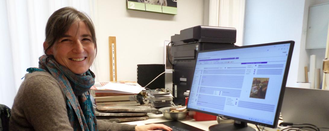 Museumsmitarbeiterin Viktoria Färber