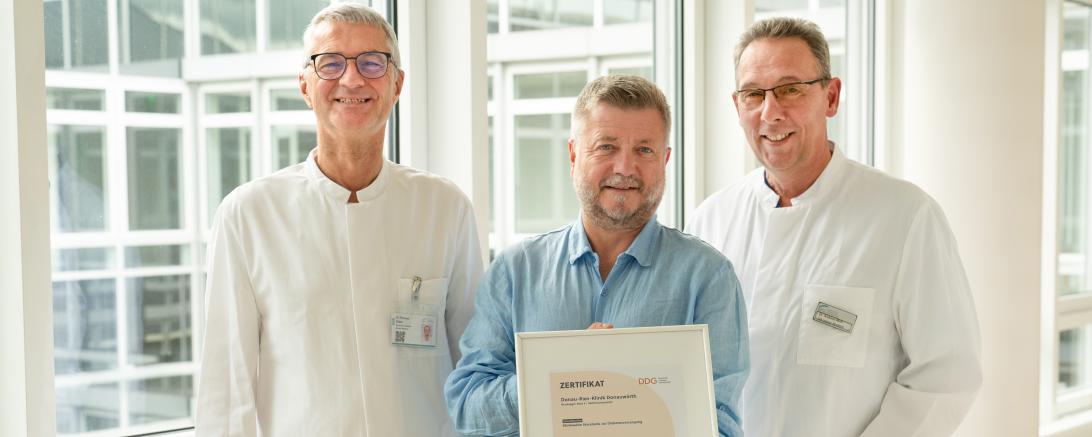 Übergabe des Zertifiates