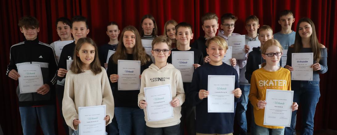 Bei den Jahrgangstests glänzten auch in diesem Jahr wieder einige Schüler mit besonders guten Ergebnissen.