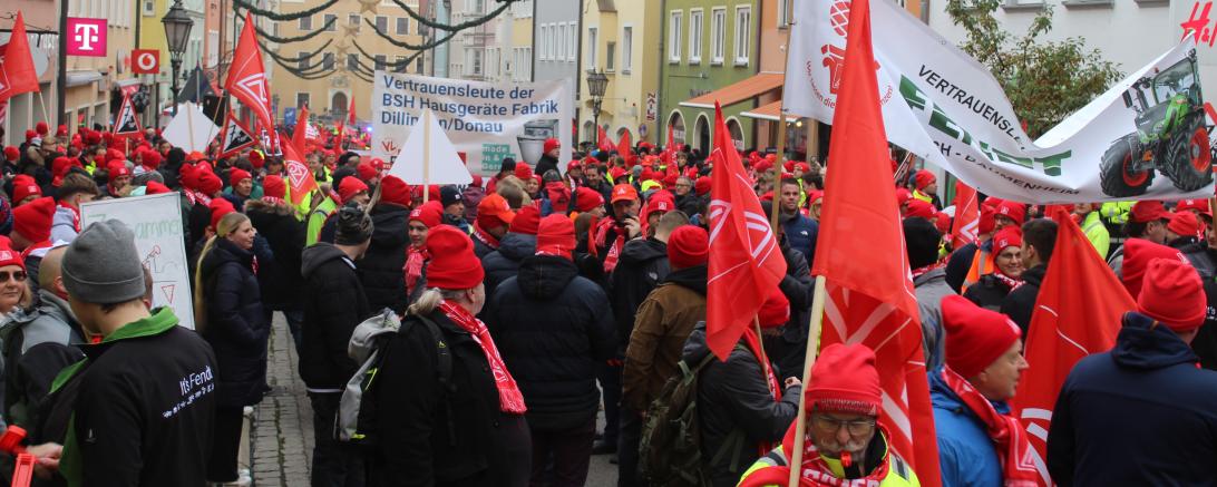 IG Metall Warnstreik 2024 Donauwörth