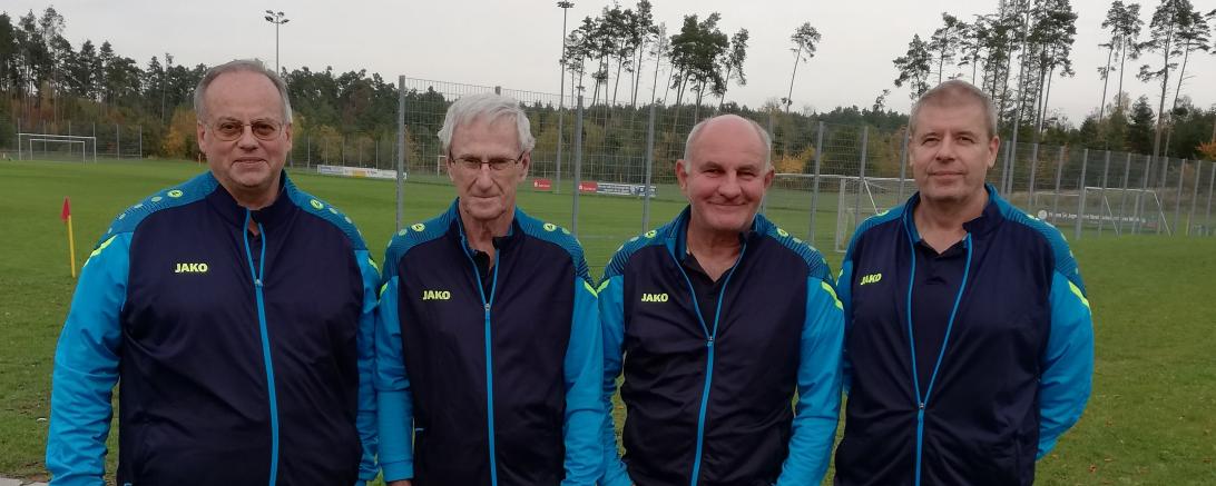 Das Bild zeigt von links nach rechts :  Gerald Zajitschek; Josef Faul; Achim Schreiber und Michael Schröttle.