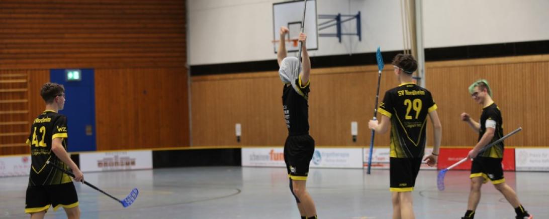 Die Nordheimer Floorballer erwischten gegen Regensburg einen perfekten Start.