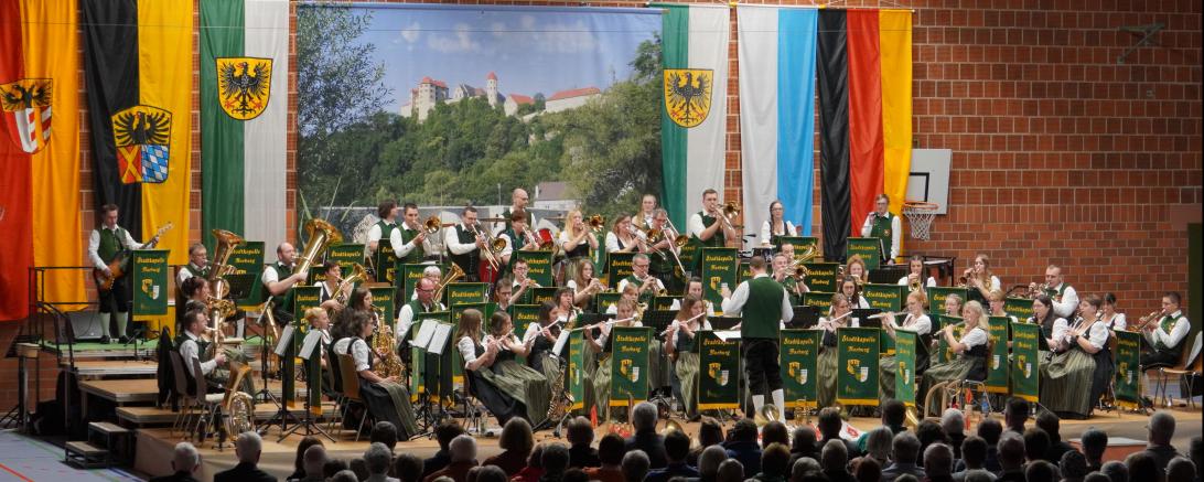 Die Stadtkapelle Harburg beim traditionellen Jahresabschlusskonzert.