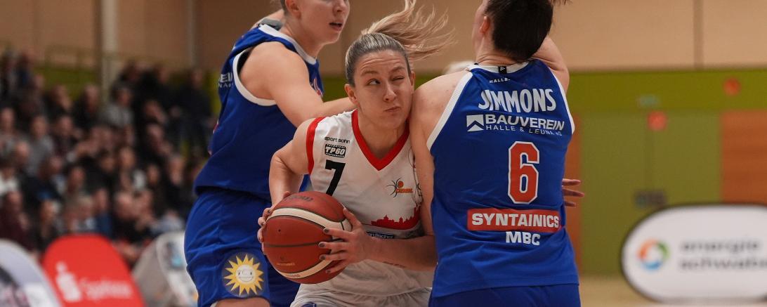 Die Angels scheitern an den Gästen aus Halle.