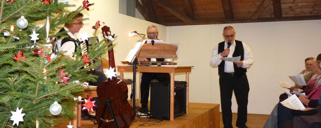 Weihnachtsliedersingen in Maihingen.
