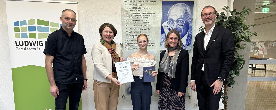 Schülerin Alina Abramovic wurde für ihr soziales Engagement mit dem Ludwig-Bölkow-Preis ausgezeichnet.