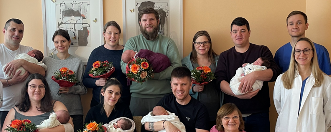 Gleich sechs Babys wurden an Silvester und Neujahr im Stiftungskrankenhaus Nördlingen geboren.
