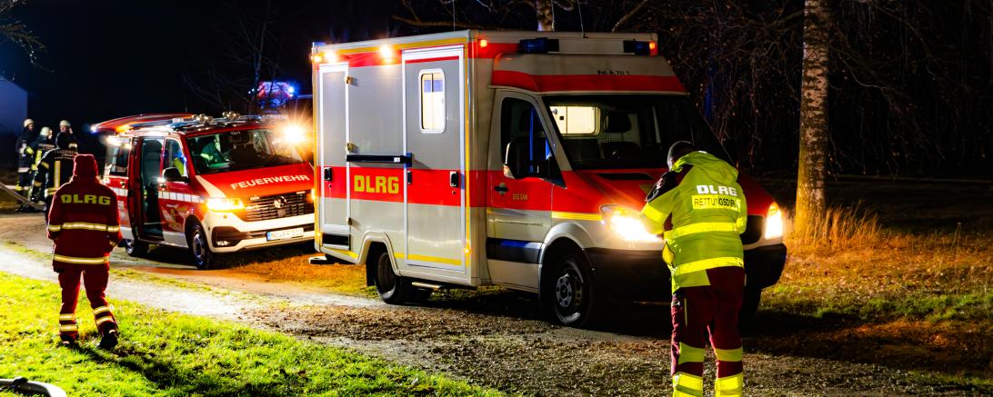 Ziel der Großübung war vor allem die Koordination zwischen Feuerwehr und DLRG.