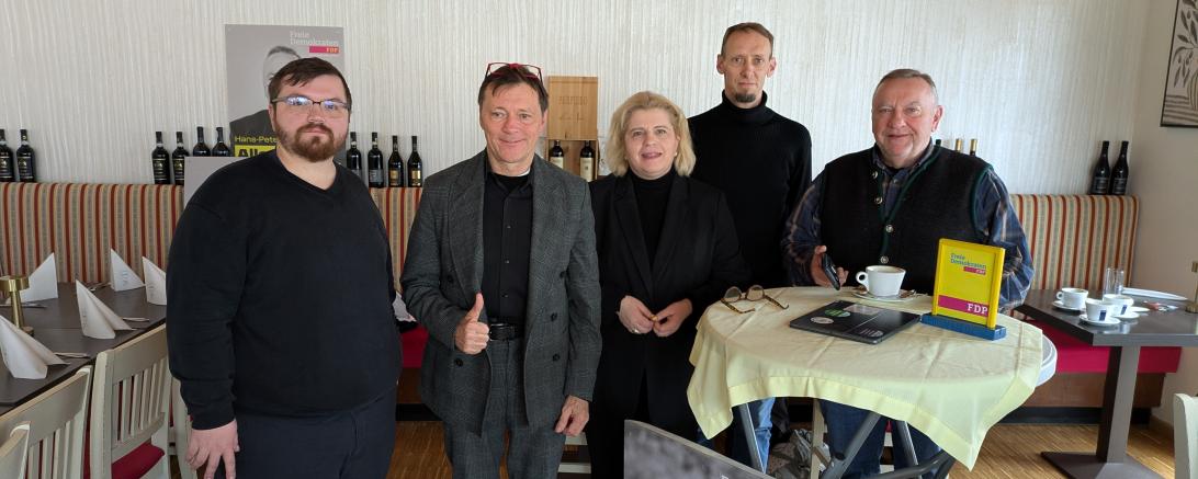 V.l.n.r: Tim Ludwig, Dr. Mark Tanner, Sandra Bubendorfer-Licht, Marcus Schürdt, Hans-Peter Posch