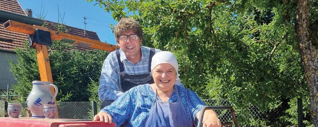 Das beliebte schwäbische Comedy-Duo „Hillu´s Herzdropfa“.