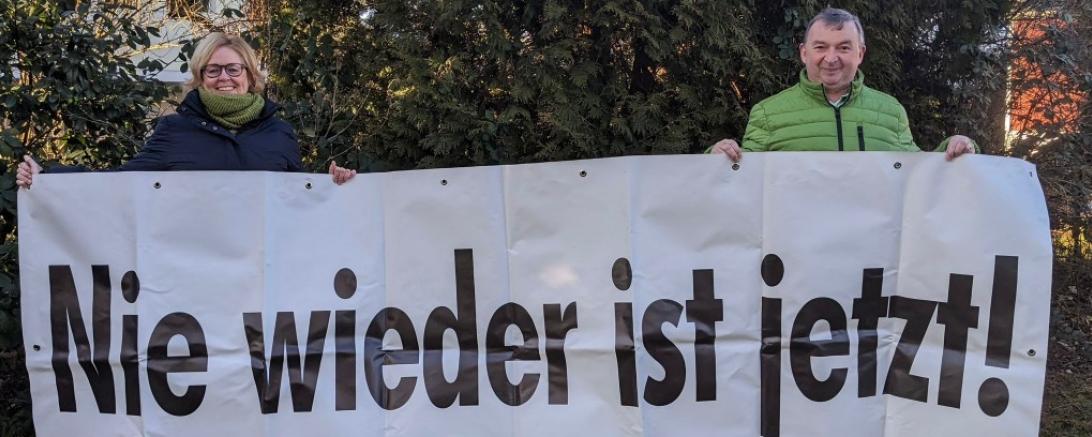 Das Bild zeigt Bärbel Stahl und Albert Riedelsheimer