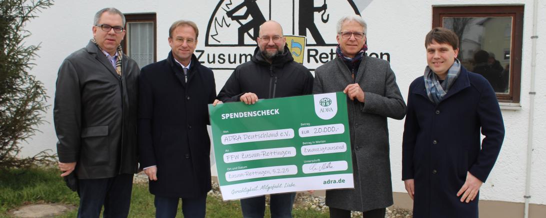 Spendenübergabe FF Zusum Rettingen