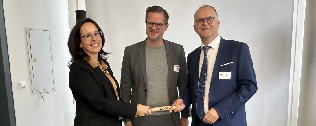 Das Bild zeigt (von links) Silke Königsberger, Peter Michel und Richard Paul. 