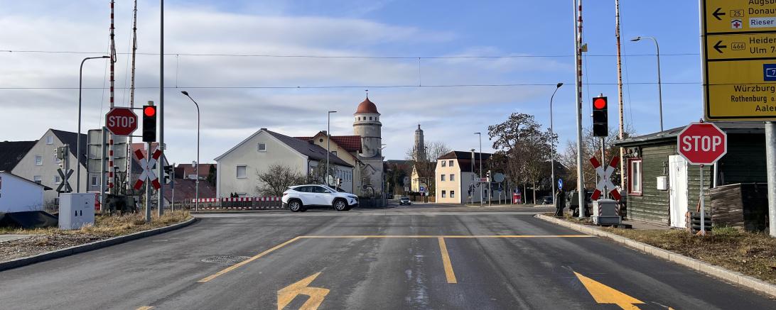 Bahnübergängen in der Nürnberger Straße