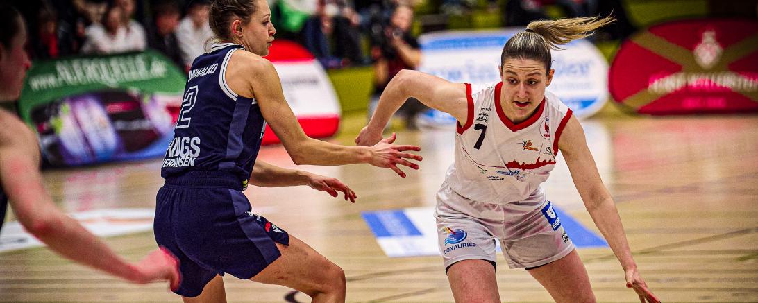 Laura Schinkel und die Eigner Angels lösen gegen Leverkusen ihre Pflichtaufgabe.