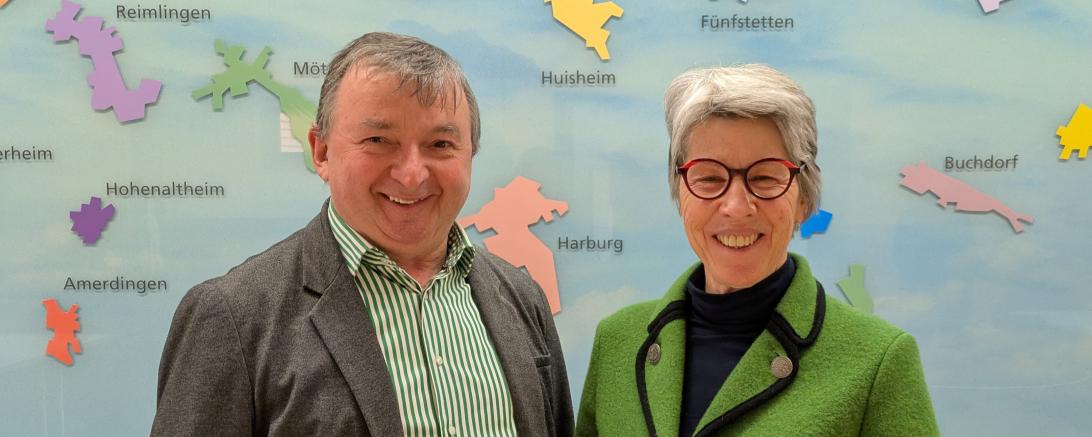 Albert Riedelsheimer und Eva Münsinger von der Grünen-Fraktion.