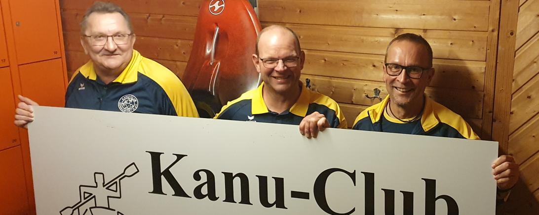 3 Mitglieder des Kanu-Clubs Donauwörth