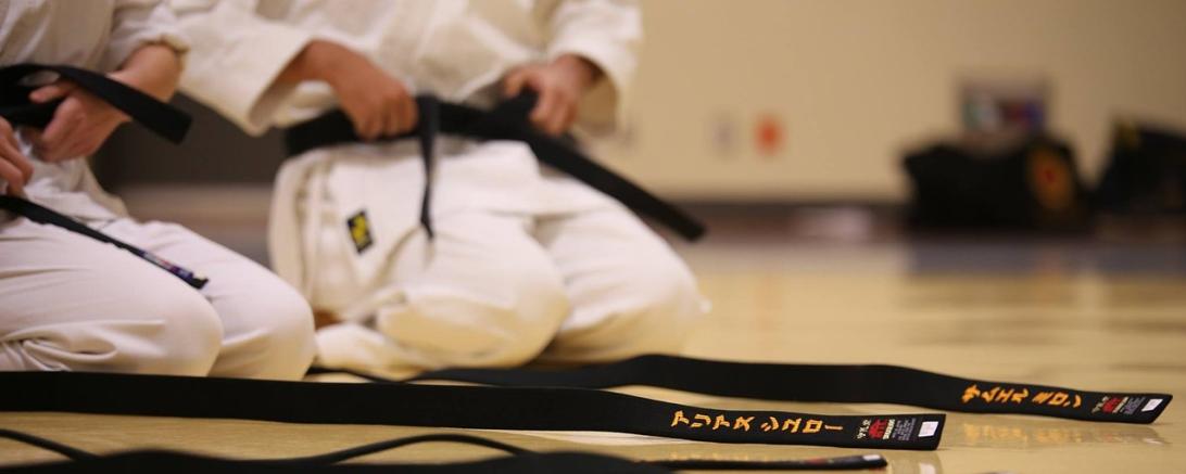 Das Bild zeigt Karatekas.