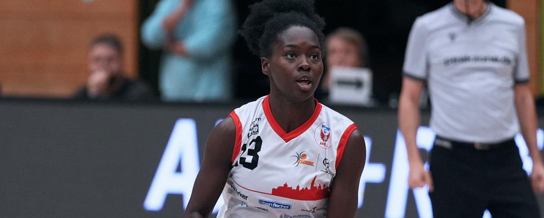 Mariam Hasle-Lagemann zeigte im zweiten Playoff-Spiel eine gute Leistung gegen den Meisterschaftsfavoriten aus Keltern, konnte die 53:85-Niederlage aber nicht verhindern.