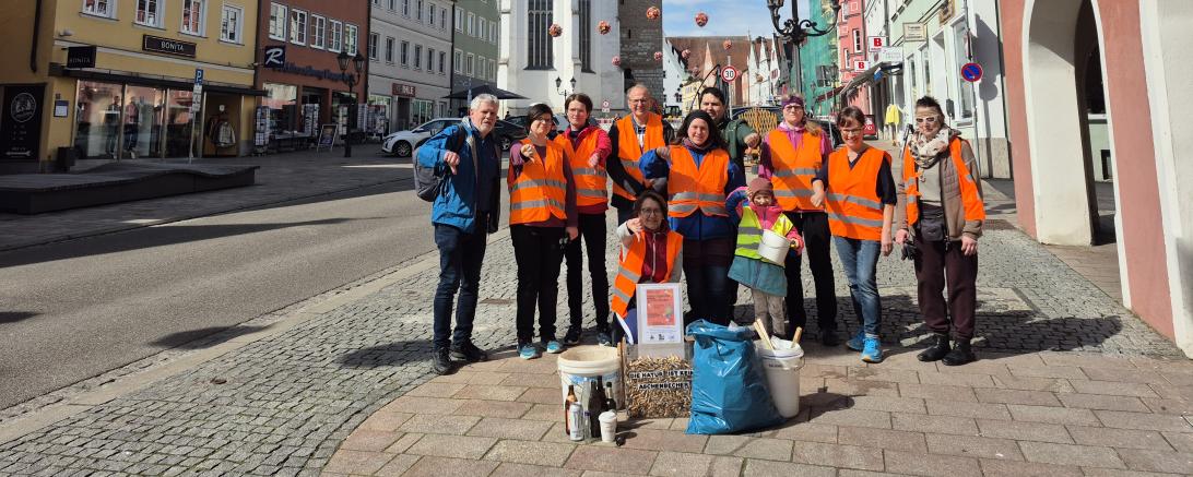 Zum Weltwassertag veranstaltete die Plogging-Gruppe in Donauwörth eine Flursäuberungsaktion.