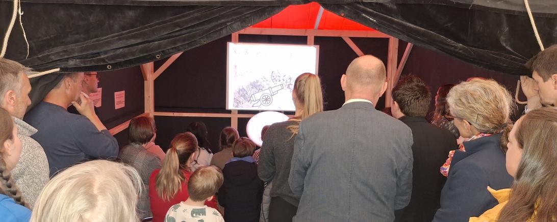 Filmpremiere: Im Stadtmuseum wurde dem geladenen Publikum der Film über den Bauernaufstand erstmalig gezeigt.