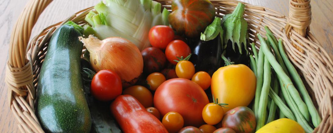 Gemüse in einem Korb