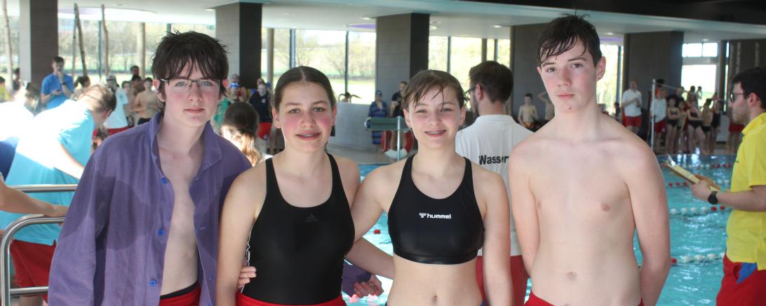 V.l.n.r.: Pascal Müller, Sofie Franke, Jule Müller, Julian Riegel