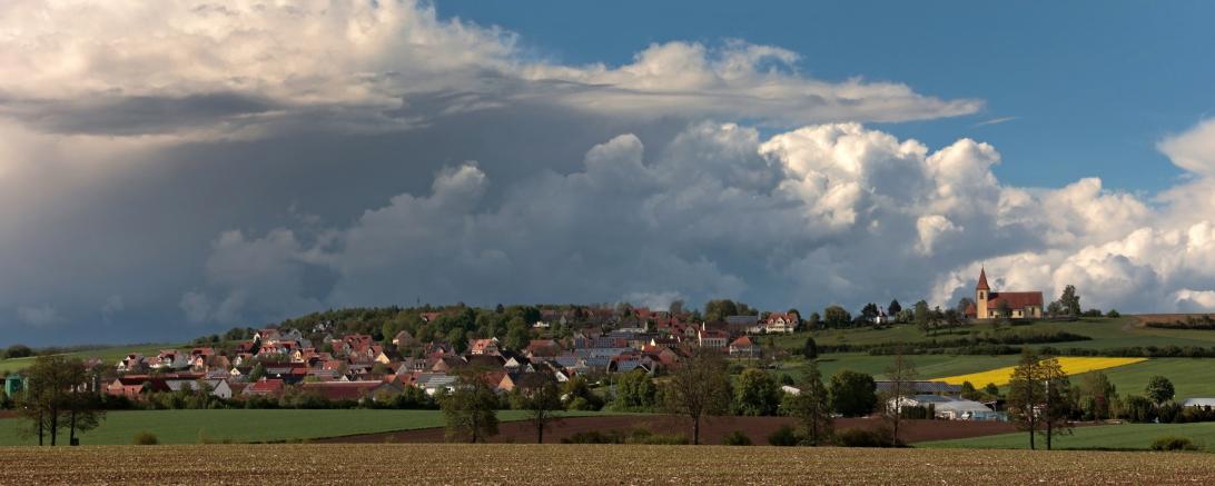 Blick auf Ehingen am Ries 
