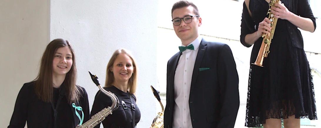Das Saxophonquartett Sax Ventura.