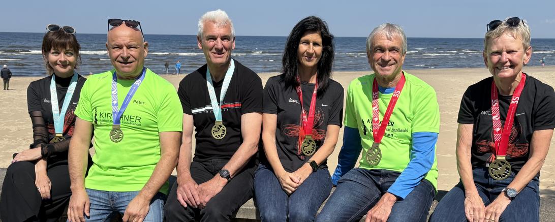 Auf dem Foto von links Helene Schröder, Peter Kocher, Klaus Joas, Anita Joas, Hans Niederhuber und Anneliese.