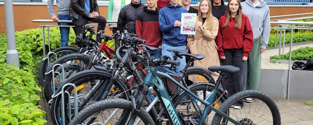 Fahrradabstellanlage als Hauptpreis beim THG