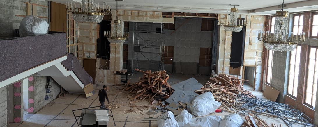 Im Tanzhaus Donauwörth sieht man bereits die ersten Schritte der Sanierungsmaßnahmen.