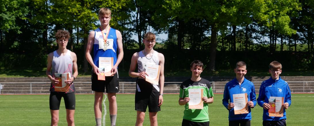 Jonathan Federle bei der Siegerehrung