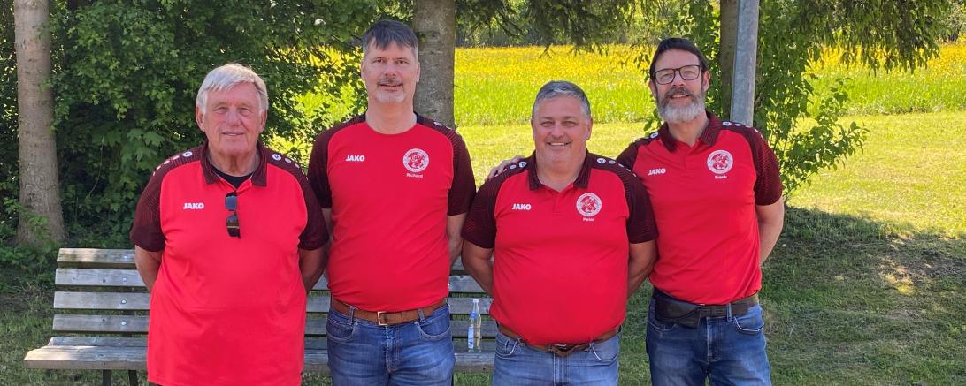 V.l.n.r.: Siegfried Krauth, Richard Helbing, Peter Rühl, Frank van Baalen