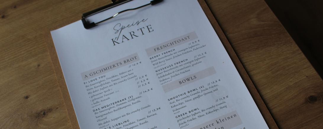 Karte Café Noya