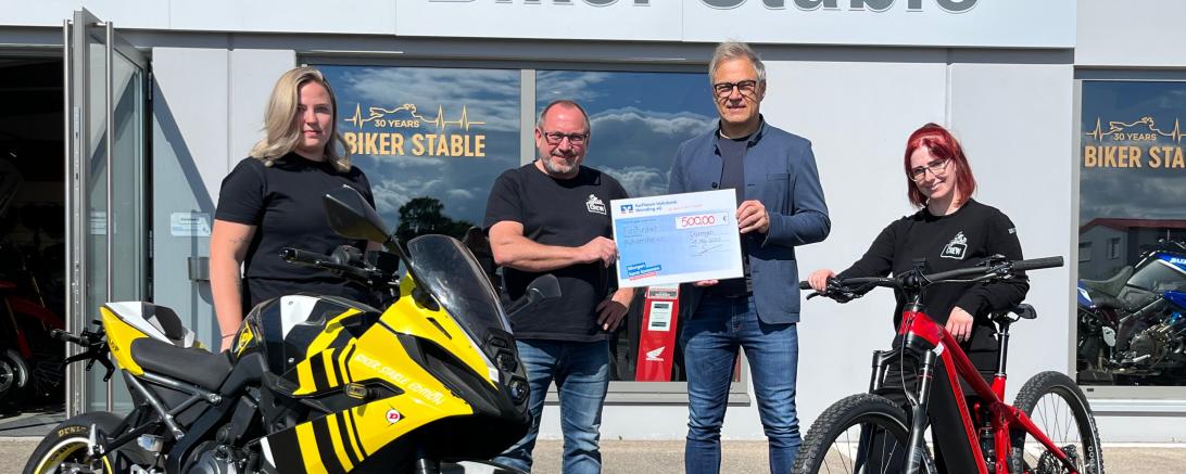 Spendenübergabe Biker Stable
