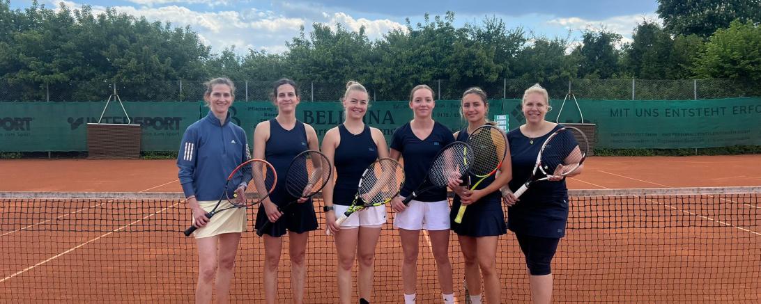 Die 1. Damenmannschaft des TC Donauwörth (von links): Miriam Löfflad, Carmen Löfflad, Lena Schmidt, Marie Rödl, Julia Hummel und Jenny Wagner. 