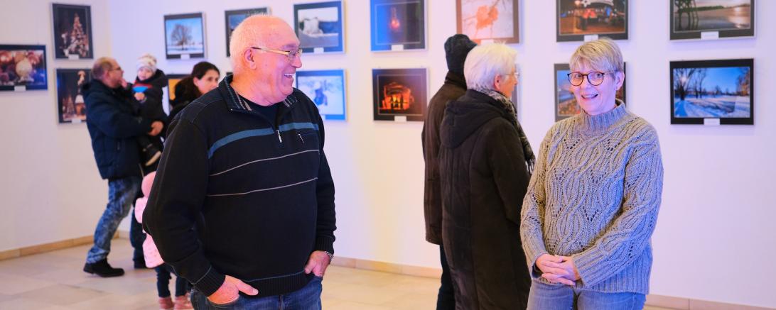 Josef Lindermair (Vereinsgründer) und Christine Herz (1. Vorstand)