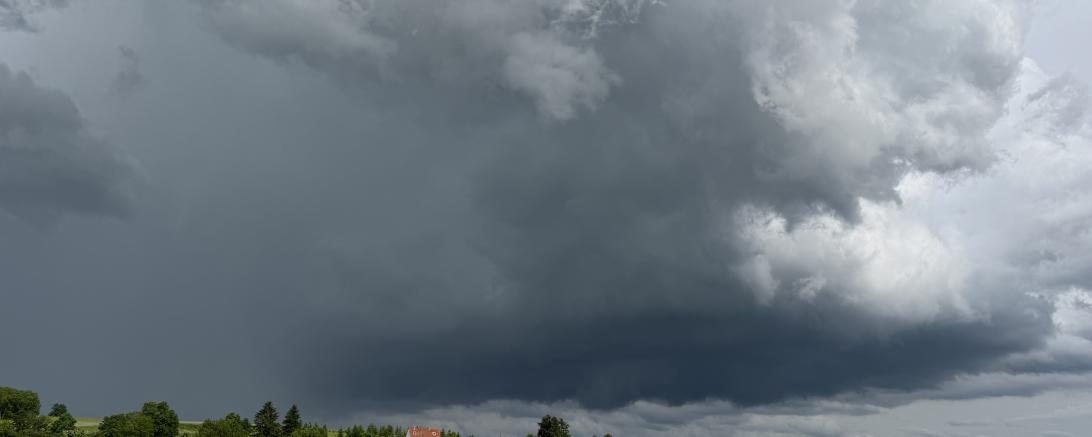 Gewitter über Wörnitzstein. 