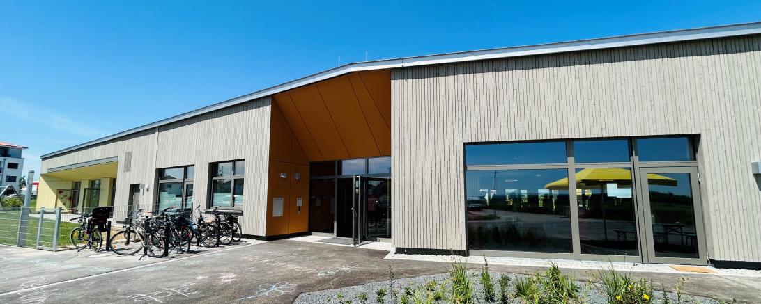 Die neue Kindertagesstätte "Am Holunderweg" in Rain am Lech. 