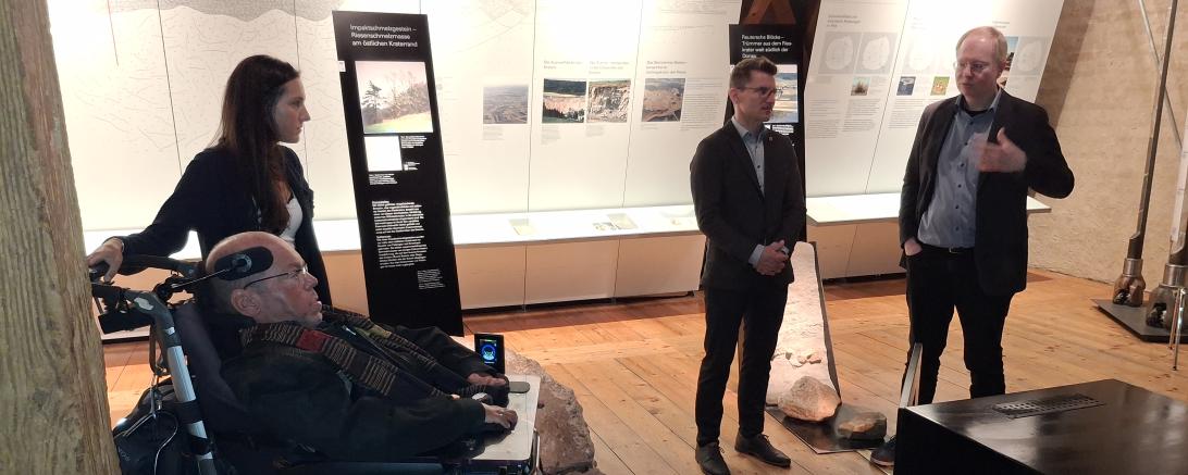 V. l.: Regina Schiele, Matthias Küffner, Oberbürgermeister David Wittner und Dr. Frank Trixler.