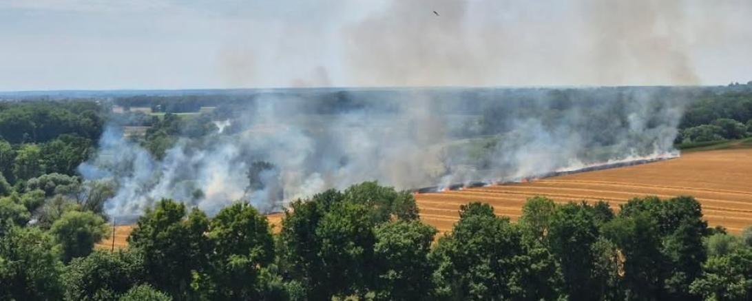 Feuer bei Graisbach von einer DRA-Leserin aufgenommen.
