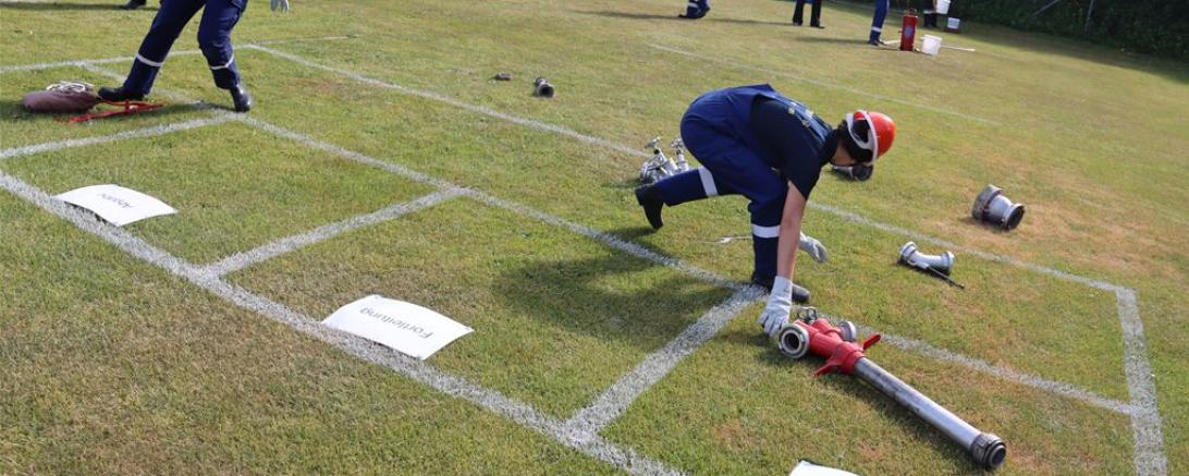 Im Zeltlager gab es zahlreiche Übungen für die angehenden Feuerwehrkräfte.