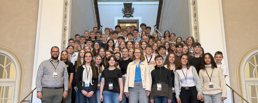 Landtagsfahrt neunte Klassen THG