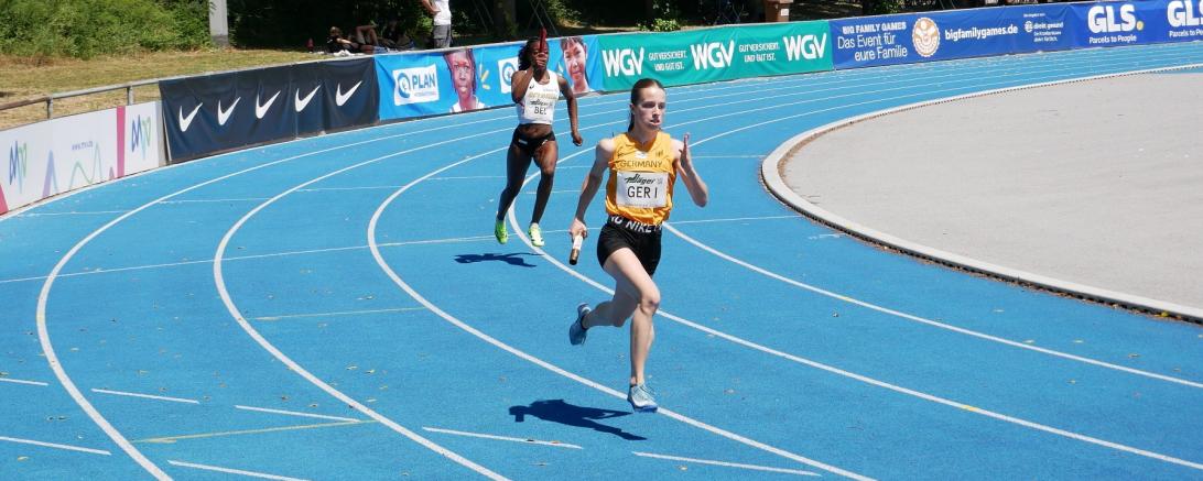 Katharina Rupp bei ihrem ersten Lauf im DLV-Trikot.