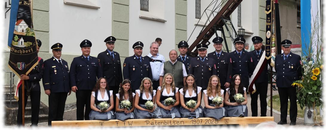 Patenbitten der Feuerwehr Buchdorf in Bergstetten.
